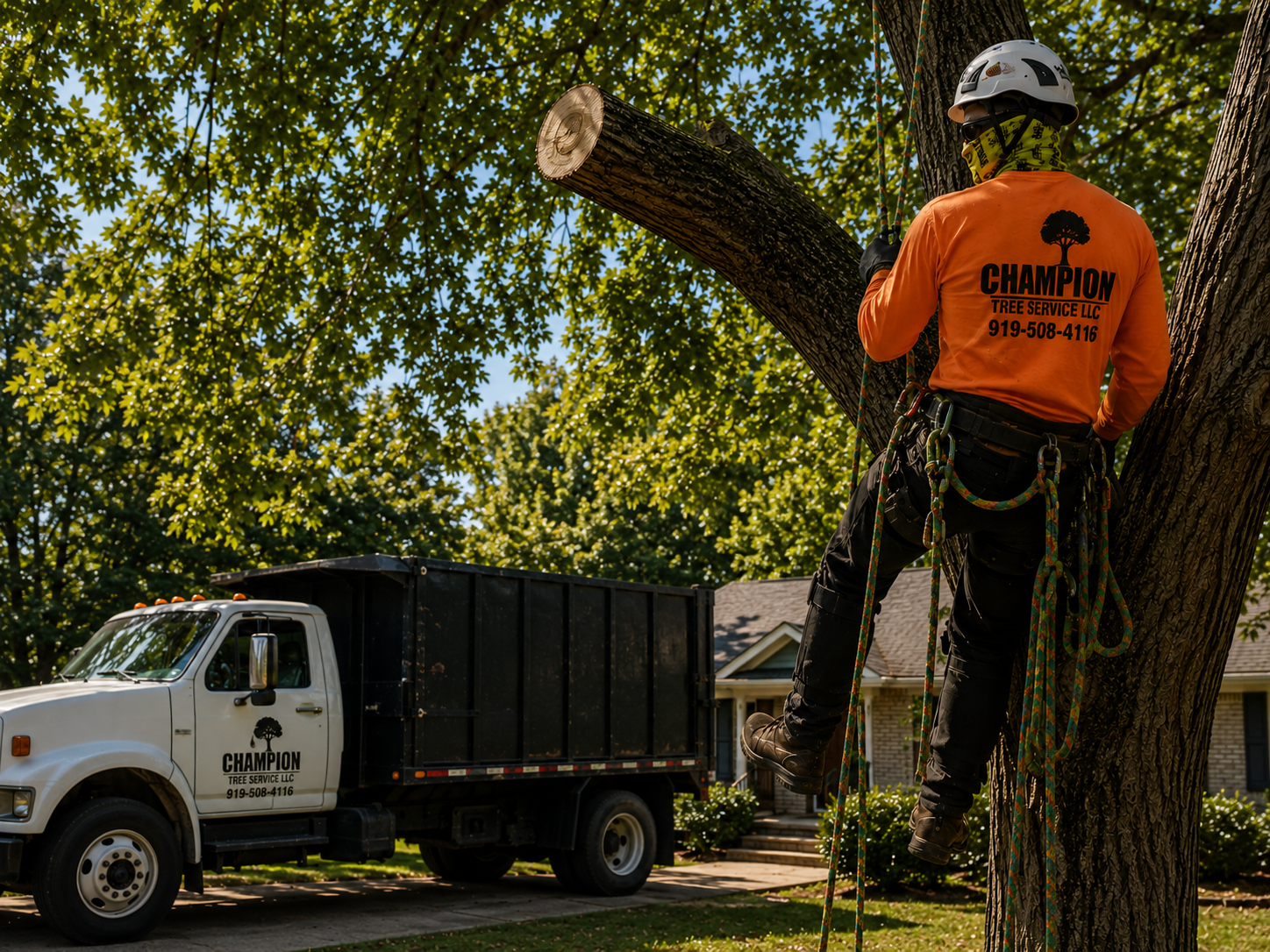 Champion Tree Service—professional tree work in Raleigh and Wake County, North Carolina